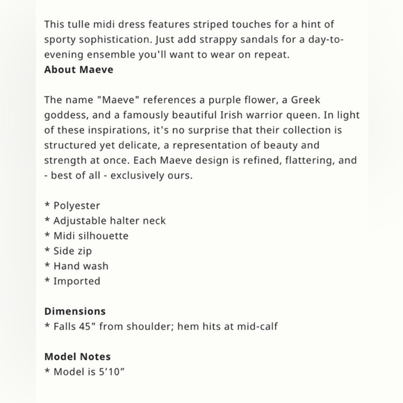 Maeve Anthropologie black tulle dress with white red and navy halter size 8 - Picture 14 of 14